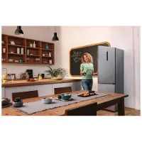 Gorenje NRK6202AXL4 - Kylskåp/frys - bottenfrysskåp - bredd: 60 cm - djup: 59.2 cm - höjd: 200 cm - 331 liter - Klass E - strukturerad grå metallisk