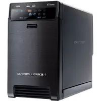 Fantec QB-X2U31R - Hårddiskarray - 2 fack (SATA-600) - USB 3.1 (extern)