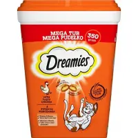 Dreamies Mixed Flavours med kylling og ost - kattegodbid - 350 gram