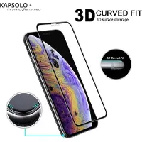 KAPSOLO - Skärmskydd för mobiltelefon - 3D - glas - för Apple iPhone 12 mini