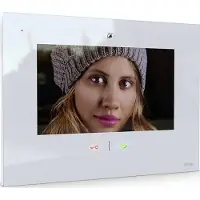M-E Modern-Electronics VDV-907 W Video-porttelefon WiFi, Trådlös Inomhusenhet Vit