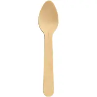 Duni Bestick teskedar 11 cm, trä, förpackning med 100 st