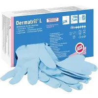 Kcl Dermatril L engångshandskar 100 st storlek 7 EN 455