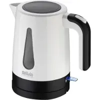 Silva Homeline KL1025 Vattenkokare Med lock, sladdlös Vit, Svart Kapacitet: 1.2 l