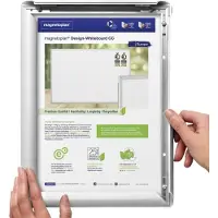 Deflecto SFA3S Fällram Silver DIN A3 1 st (B x H x D) 326 x 450 x 15 mm