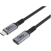 Microconnect Premium - USB-förlängningskabel - USB-C (hona) till USB-C (hane) - USB 3.2 Gen 2x2 - 20 V - 5 A - 1 m - USB-strömförsörjning (100W), 4K60Hz (3840 x 2160) stöd - svart