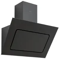 Silverline Agat SL 3422-90 SR - Kåpa - vinklad skorsten - bredd: 89.6 cm - djup: 43.7 cm - utsug och återcirkulering (-) - med intern/valfri extern motor - svart