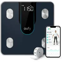 Eufy Smart Scale P2 Pro, Elektronisk personvåg, 180 kg, 50 g, Svart, 0,1 kg, kg, lb, st