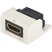 Panduit MINI-COM HDMI Coupler Module - HDMI-anslutning - HDMI hona till HDMI hona - offwhite