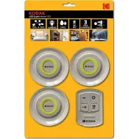 Kodak 3x trådlösa lampor/ljusslingor med fjärrkontroll och timer Home 130