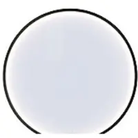 Dansani Moon runt badrumsspegel Ø75 cm med LED-belysning, svart