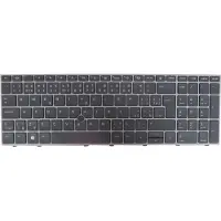 HP - Ersättningstangentbord för bärbar dator - med pekpinne, ClickPad - bakgrundsbelyst - tjeckisk/slovakisk - för ZBook Fury 15 G7 Mobile Workstation, 15 G8 Mobile Workstation