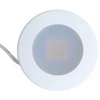 Nordtronic Alina skåpbelysning 350mA 2.2W 2700K 200lm Matt White Round