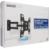 Sinox beslag Sinox One - Konsol - justerbar arm med full rörlighet - för LCD-display - svart - skärmstorlek: 40-84 - väggmonterbar