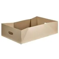Multi Wellpapp-kartong 575x375x169 mm med handtag massiv pappbotten brun, 25 st/förp