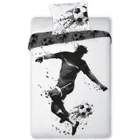 Detexpol Fotbollsspelares sängkläder 140x200 cm – 100% bomull