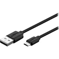 Wentronic goobay - USB-kabel - mikro-USB typ B (P) till USB (P) - USB 2.0 - 3 A - 1 m - svart