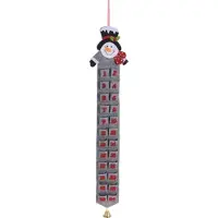 HOME & Styling collection Adventskalender grå filt-snögubbe