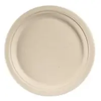 Multi Tallrik rund 26 cm Bagasse FF natur brun, 50 st / förp.