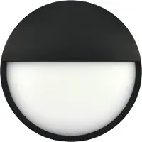Nordtronic Zaira - Vägglampa - LED - 12 W - klass F - 3000/4000 K - svart, RAL 9005