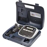 Brother P-Touch PT-D200BWVP - Etikettskrivare - svartvit - termisk överföring - Rulle (1,2 cm) - 180 dpi - upp till 20 mm/sek - tvåradig utskrift