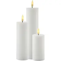 Sirius Home Juldekoration Sirius Sirius Smilla laddbar ljusset Ø 5 cm - vit - 3 st