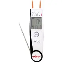 Ebro TLC 750i IR-termometer och instickstermometer (HACCP) Optik 2:1 -50 - +250 °C HACCP-konform, Kontaktmätning, Beröringsfri IR-mätning, IP65