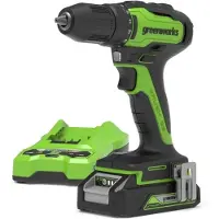 Greenworks Skruvdragare/borr GD24DD35K2; 24 V; 1x2,0 Ah batt.