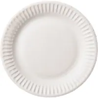 Multi Engångstallrikar BioPak - papper, Ø 15 cm - 100 st/fp