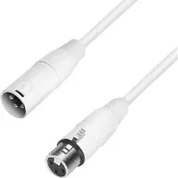 Adam hall K4 MMF 1000 SNOW XLR Anslutningskabel [1x XLR-hankontakt - 1x XLR-honkontakt] 10.00 m Vit