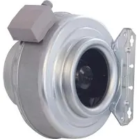 Systemair kanalfläkt K100 XL Sileo med fäste 50–60 Hz 230 V 52–65 W luftflöde max 285 m³/h el. 170 m³/h vid 150 Pa och 50 Hz