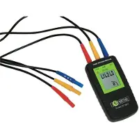 Elma Instruments Fasefølgetester medstort tydlig LCD-display.