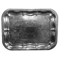 Multi Serveringsfat 31x41 cm rektangulär silverbricka 48 st/krt