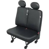 HP Autozubehör 22812 VS2 Stolklädsel 1 st Konstläder Svart Dubbelt säte