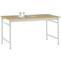 Manuflex BB3025.7035 Arbetsbordmöbel Grå-vit (RAL 7035)