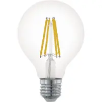 Eglo E27 LED G80 klar globlampa med varmt vitt ljus