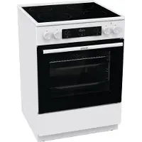 Gorenje Gecs6c70wc 60 Cm Glaskeramikhäll Med Ugn 4 Brännare
