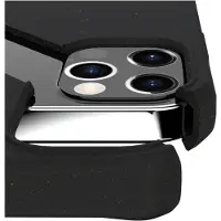 Itskins FERONIABIO // TERRA - Baksidesskydd för mobiltelefon - biologiskt nedbrytbart material - svart - för Apple iPhone 12 Pro Max