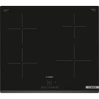 Bosch Serie | 4 PUE63KBB6E - Induktionshäll - 4 kokplattor - Fördjupning - bredd: 56 cm - djup: 49 cm - ramlös, - med fasad framsida - svart