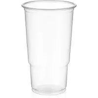 CaterSource Plastglas 30 cl Ø80x122 mm PP klar - (karton á 20 poser x 100 stk.)