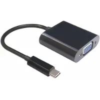 Microconnect - Extern videoadapter - USB-C - VGA - svart