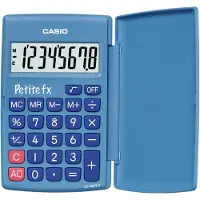 Casio PETITE FX (LC-401LV-BU), Ficka, Grundläggande, 8 siffror, 1 linjer, Batteri, Blå