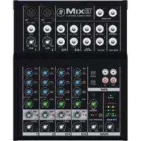 Mackie Mix8, 8 kanaler, Svart