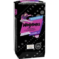 Pampers Ninjamas för flickor 8-12 år Absorberande nattkalsonger, 9 delar