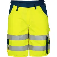Memory Solution F.ENGEL Arbetsshorts - Storlek 80 - Modell: 6501-770 - Färg: Gul/Marin - 20471 Safety