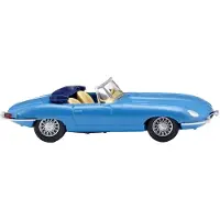 Wiking 081707 H0 Jaguar E-type Roadster, blå