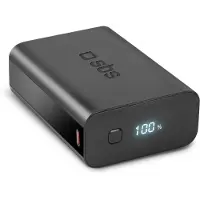 SBS TEBB20000LCDEVOPD20K, 20000 mAh, Litium Polymer (LiPo), Svart