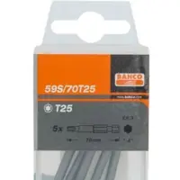 SNA Europe Bahco bits TX25 70 mm - 59S/70T25 industribits, 5 st i box