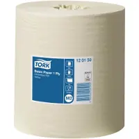 Essity Denmark A/S Universalpapper Tork M2 Basic Centrefeed, 120150, 1-lagers, förpackning om 6 st.