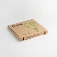 Antalis pizzaförpackning ecobox brun ofluorerad 32x32x3 cm 100 st/fp